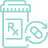 An icon of a prescription pill bottle